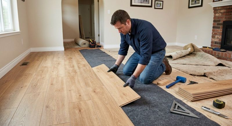 Laminate Floor Remodeling in Woburn, MA