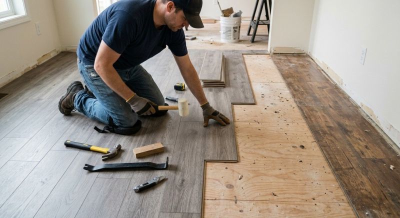 Laminate Floor Replacement in Hudson, NH