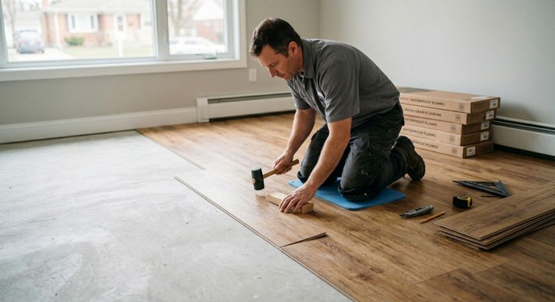 Linoleum Floor Installation in Brighton, MA