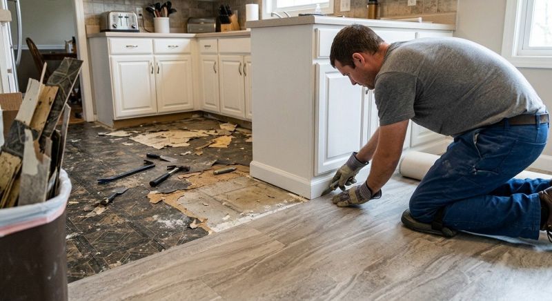 Linoleum Floor Installation in Everett, MA