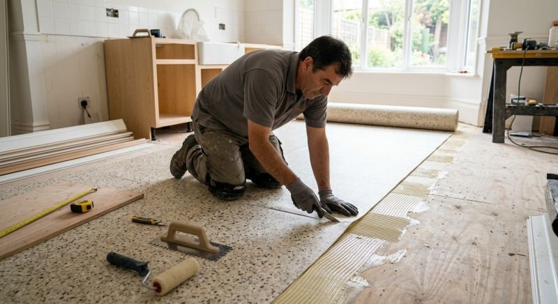Linoleum Floor Installation in Holbrook, MA