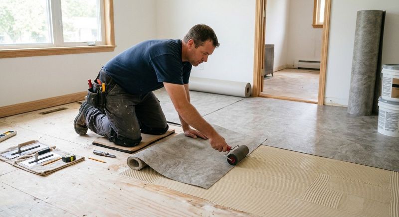 Sheet Flooring Installation in Dedham, MA