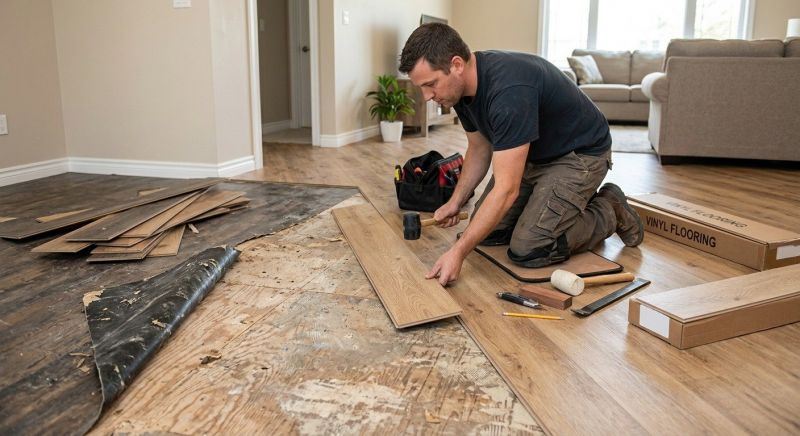 Vinyl Floor Replacement in Woburn, MA