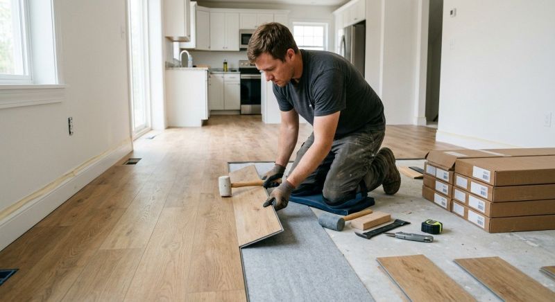 Vinyl Flooring Installation in West Roxbury, MA